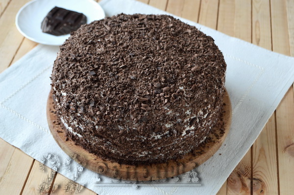 шоколадный торт с вишней рецепт с фото пошагово