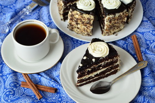 торт черный принц на кефире рецепт с фото