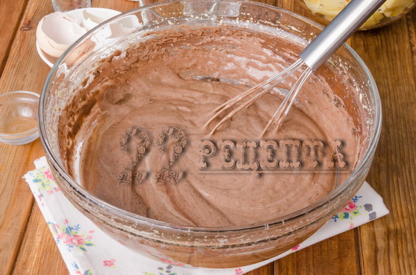 тесто для шоколадной шарлотки