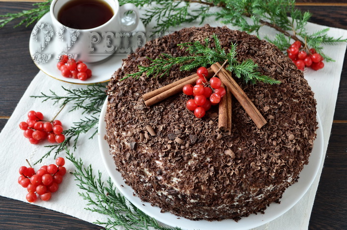  шоколадный торт с вишней рецепт с фото пошагово в домашних условиях