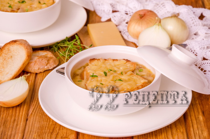 французский луковый суп классический рецепт с фото пошагово